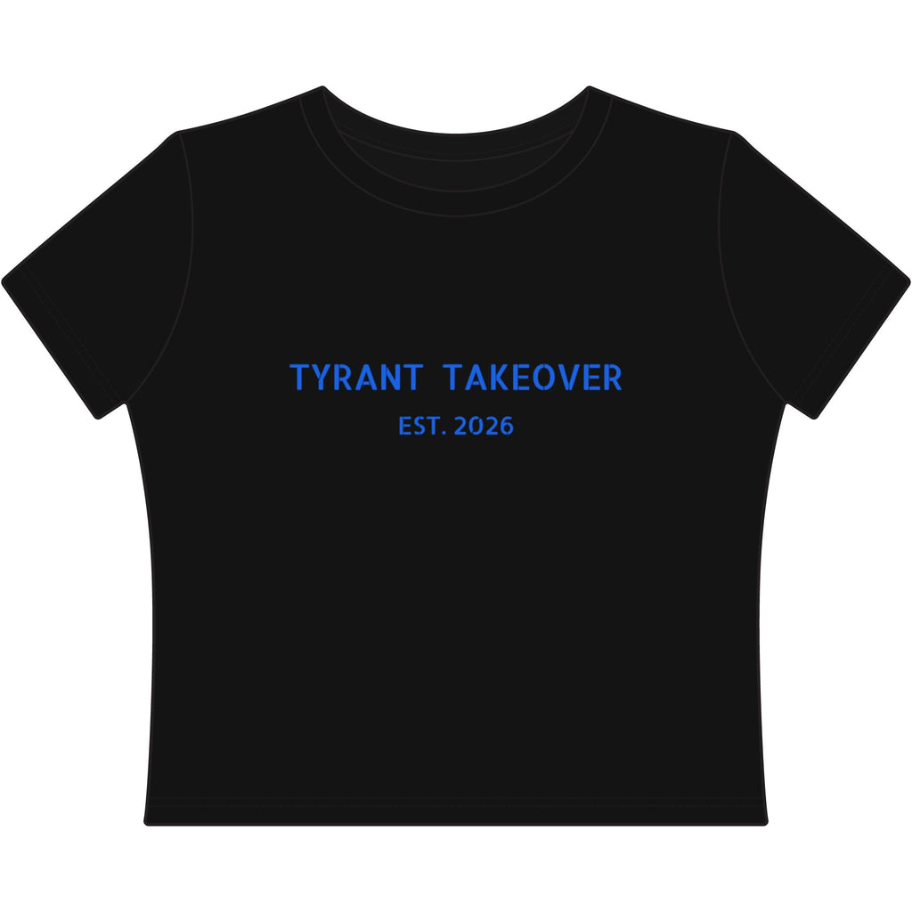 'Tyrant Takeover' Graphic Crop Tee