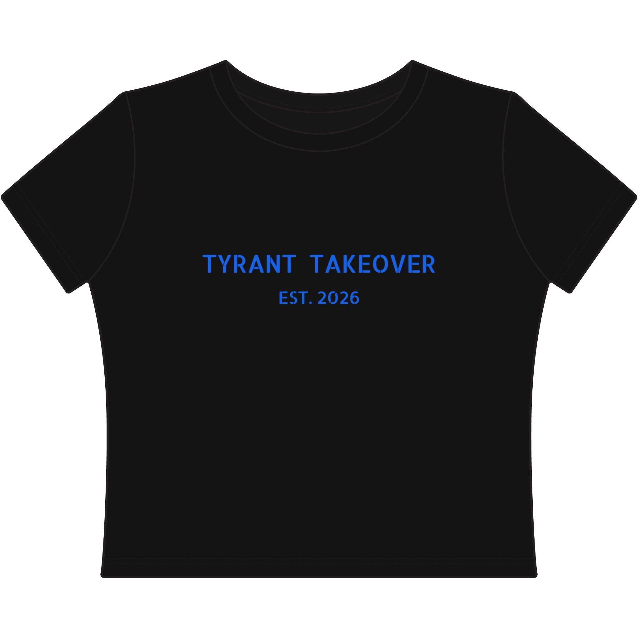 'Tyrant Takeover' Graphic Crop Tee